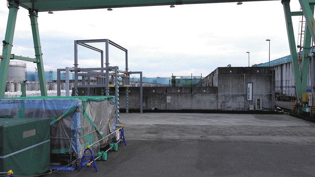 ⑩ Containers and adsorption tower storage areas containing sludge from sewage treatment (the air dose near the injection point is 0.6 microsievert/hour)