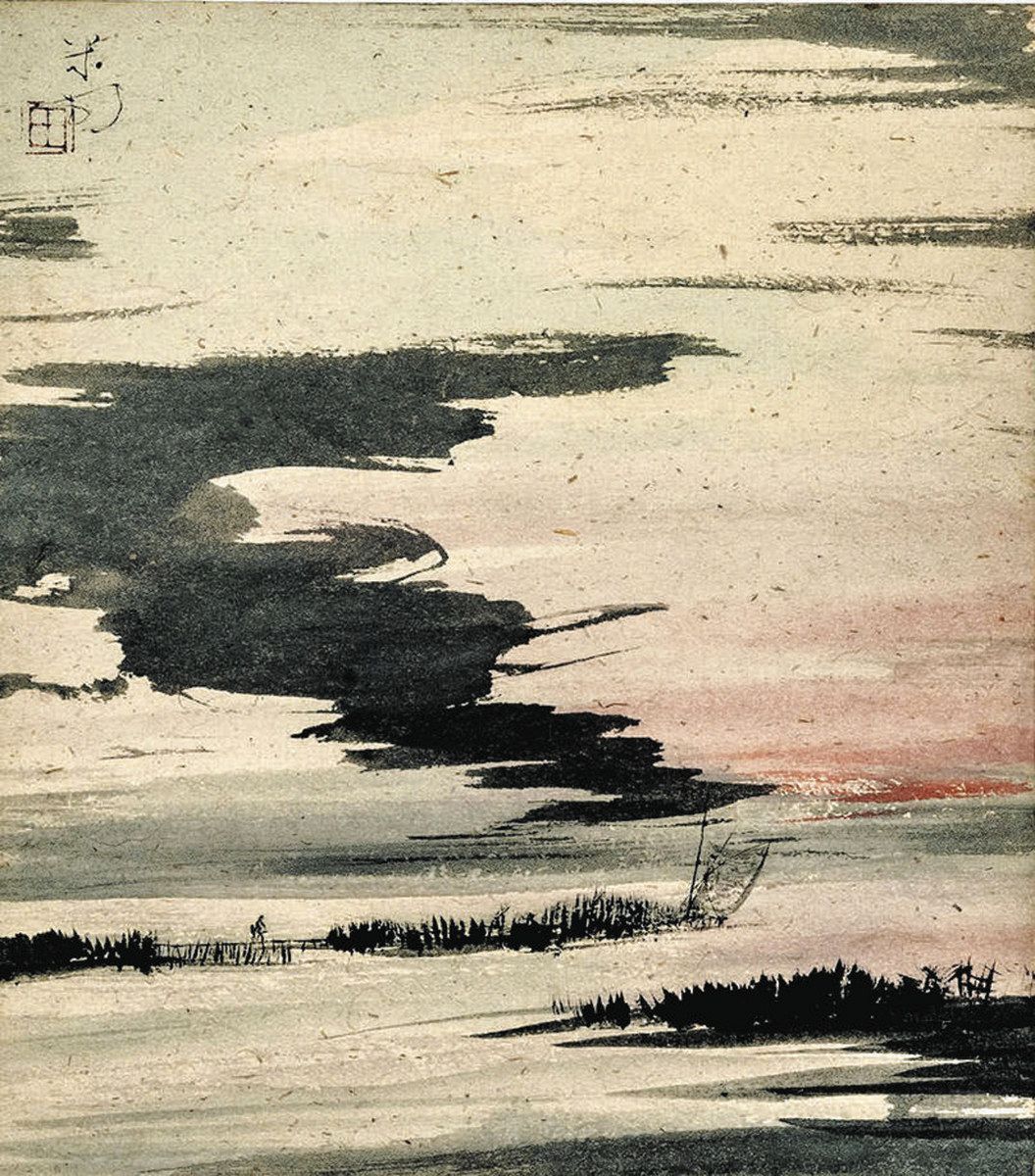 油絵　額付き　田中一村　 M10 【　奄美の杜　】手描き アートテラー・とに〜の展覧会へ5（ゴー）田中一村展