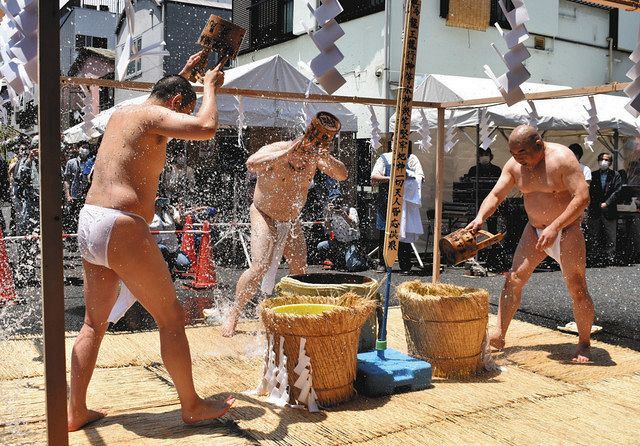 コロナ終息を祈願した水行 