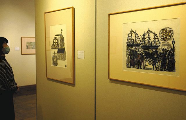 彫りで広がる表現 版画家・川上澄生の企画展 鹿沼市内で4月まで：東京