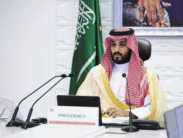 サウジアラビアのムハンマド皇太子＝２０２０年１１月、リヤドで、サウジ王室提供（ＡＰ）