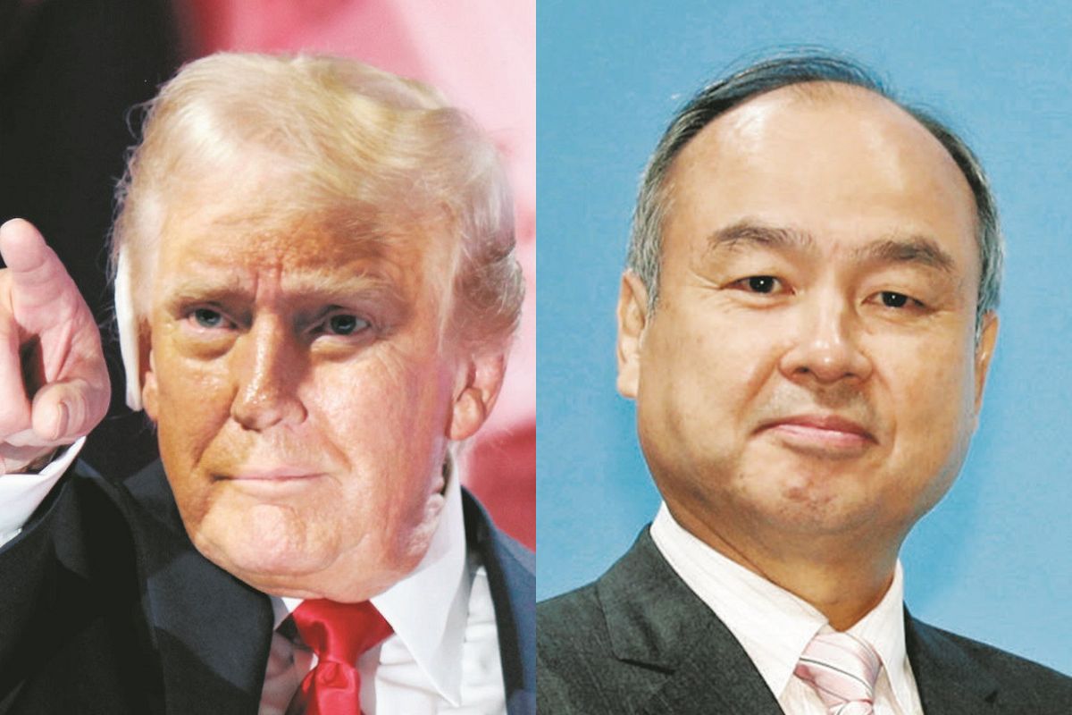 トランプ氏（左）と孫正義氏＝資料写真