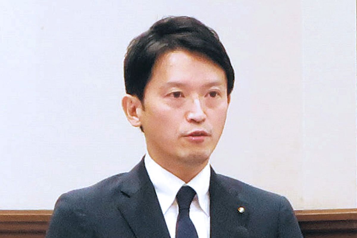 斎藤元彦兵庫県知事＝2024年9月、神戸市で（山田祐一郎撮影）