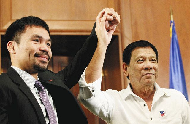 フィリピン大統領選 早くも熱く ドゥテルテ氏どう出る 国民的英雄ボクサーの有力候補とさや当て 東京新聞 Tokyo Web