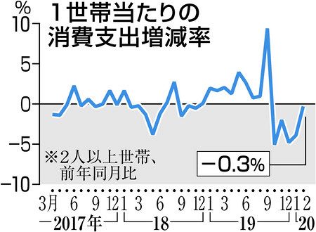 新型コロナ 旅費は減 マスクが増 ２月消費支出 ５カ月連続減 東京新聞 Tokyo Web