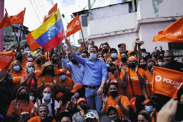 ベネズエラの野党指導者グアイド氏（AP
）