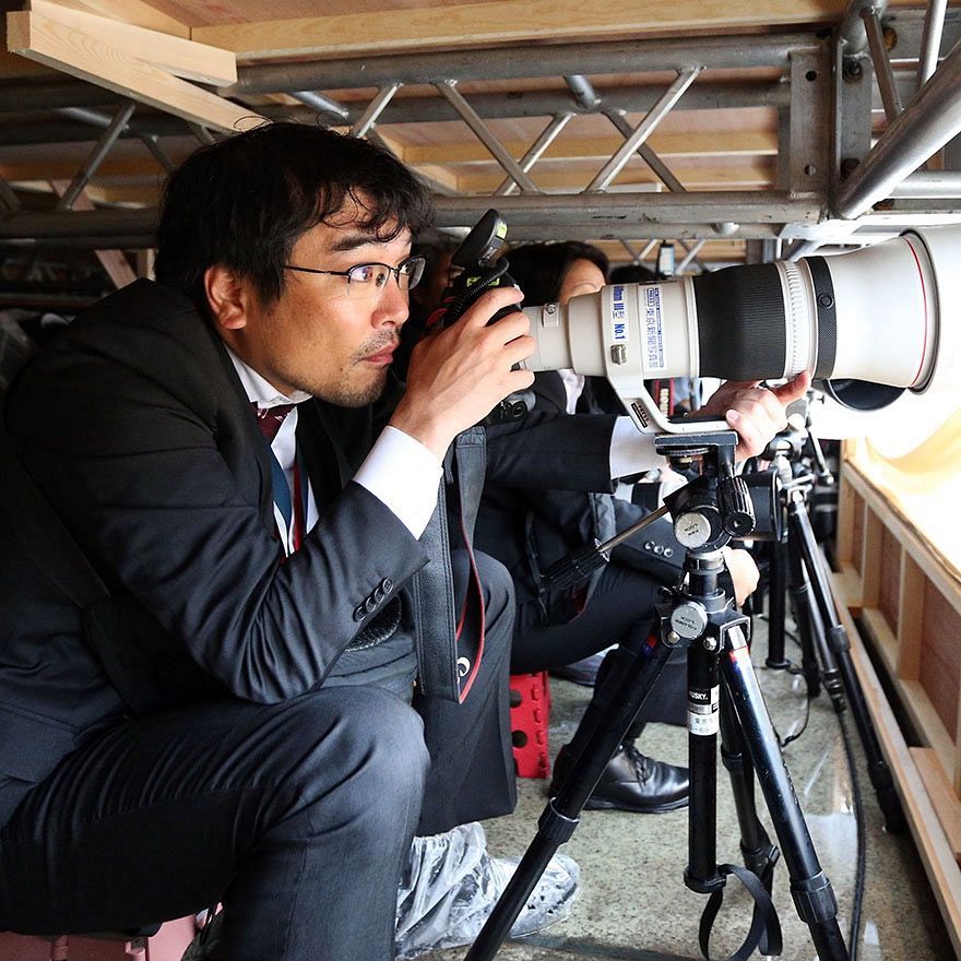新聞社のカメラマンが撮った写真