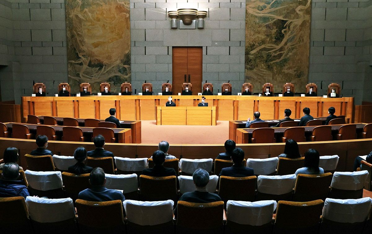 15人の最高裁裁判官が裁く大法廷（資料写真）