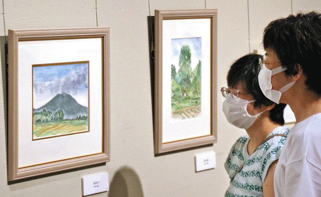 しもだて美術館「榎木孝明水彩画展」 俳優が描く「ロケ地の情景」 本人 