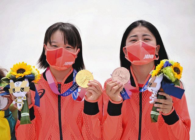 13歳金メダルの西矢椛はお笑い好き 試合中 銅 中山楓奈と談笑していたことは スケートボード女子ストリート 東京新聞 Tokyo Web
