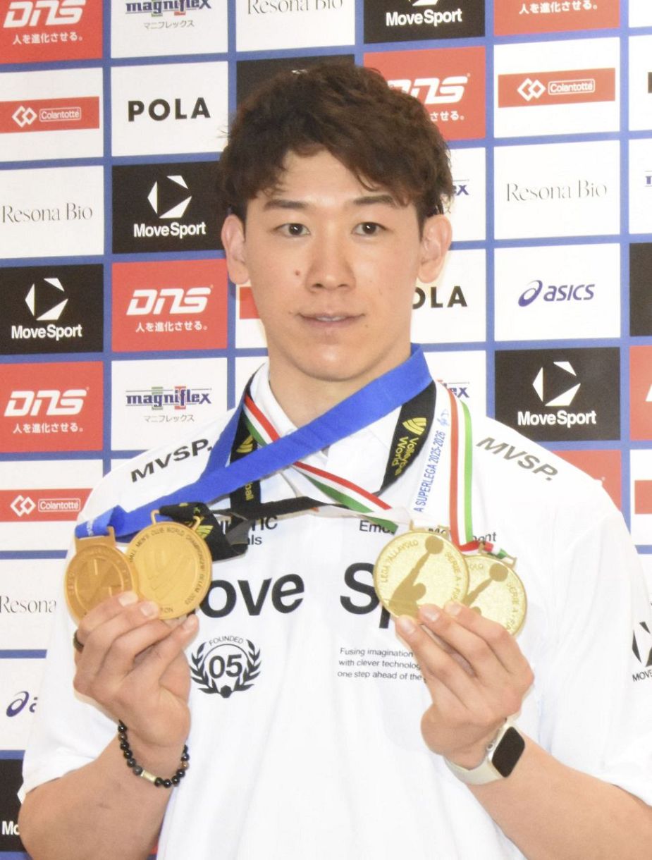 石川祐希が帰国「喜びと心残り」 男子バレー、ペルージャは退団：東京