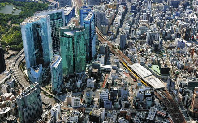 望 ～都の空から＞新橋 鉄道150年 希望が交差：東京新聞 TOKYO Web