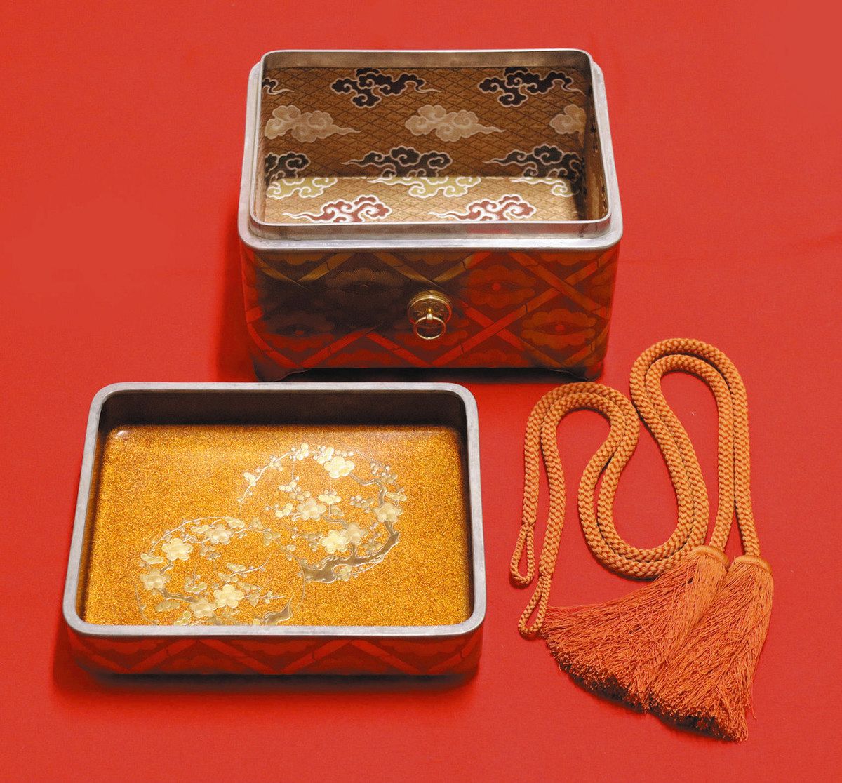 能楽面翁像 翁像 翁舞 24KGP 金メッキケースセット