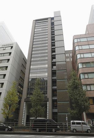 メディセオの本社が入るビル＝２７日午後、東京都中央区で
