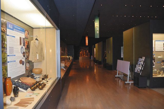 明治大学博物館は商品、刑事、考古の３分野にわたって展示している＝千代田区で