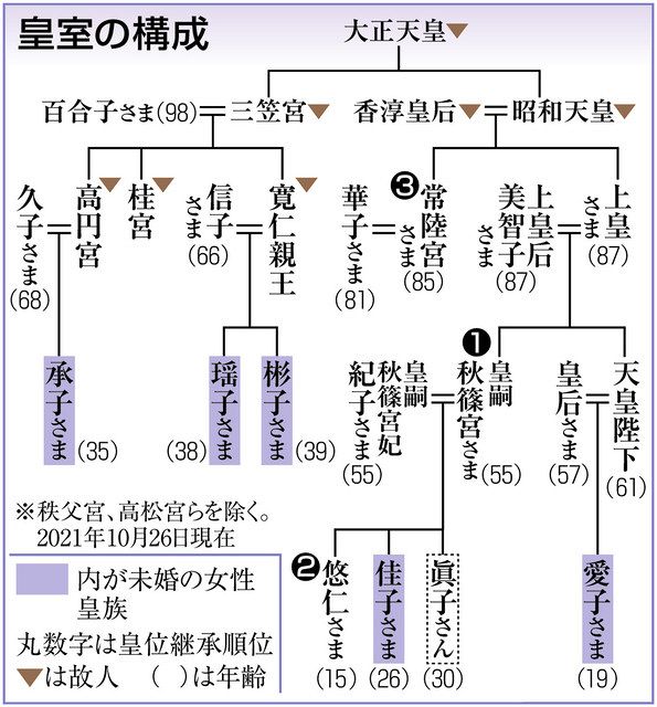 眞子さんの皇籍離脱で皇室は17人に 安定継承が課題 東京新聞 Tokyo Web