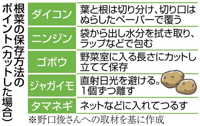 食問＞根菜のおいしさ保つ保存法は？：東京新聞 TOKYO Web