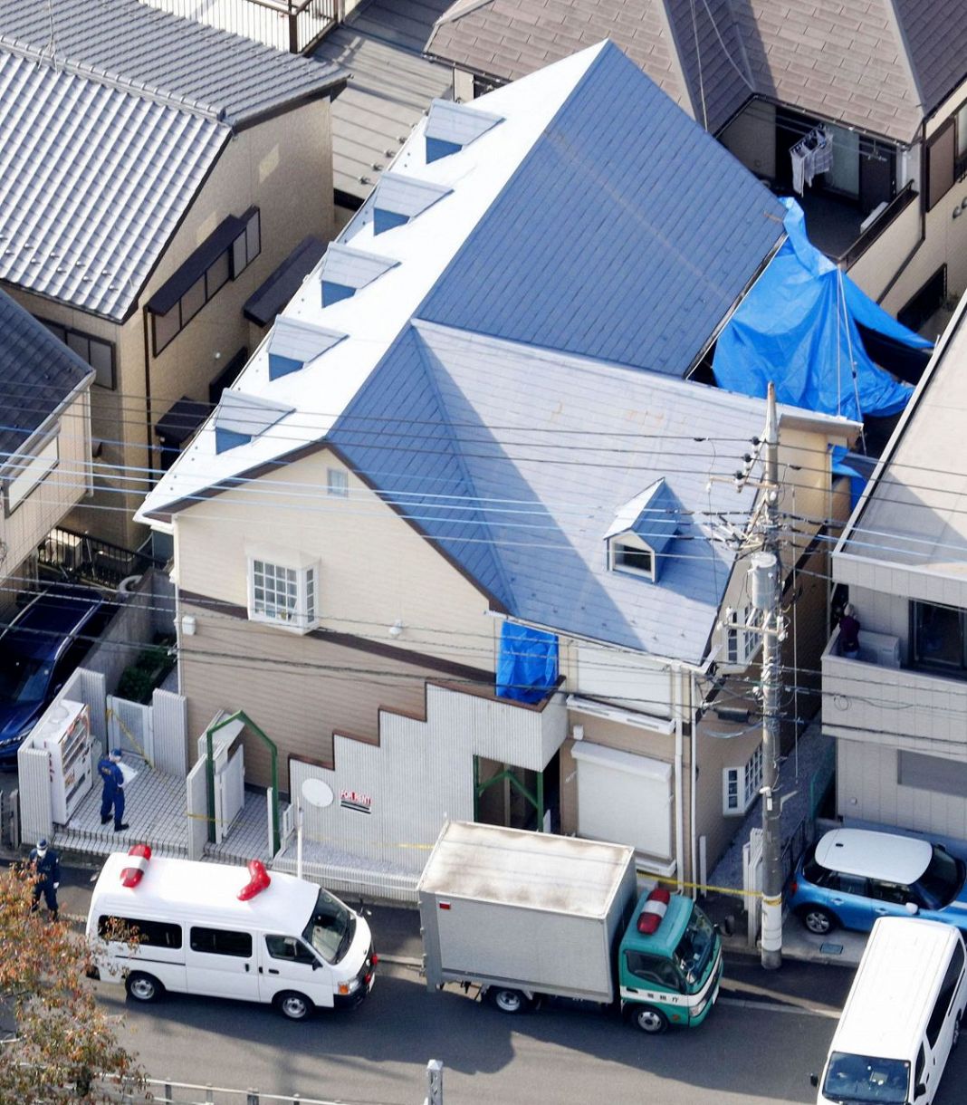 ９人の切断遺体が見つかった神奈川県座間市のアパート＝２０１７年