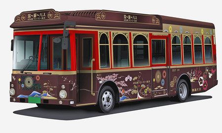 ４月に導入する「湯～遊～バス」新型車両のイメージ（伊豆東海バス提供）