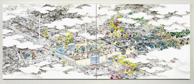 桐生ゆかりの人気画家 山口晃さんの大作 匿名市民が市に寄贈 8日から大川美術館で展示 東京新聞 Tokyo Web 桐生ゆかりの人気画家 山口晃さんの大作 匿名市民が市に寄贈 8日から大川美術館で展示 東京新聞 Tokyo Web