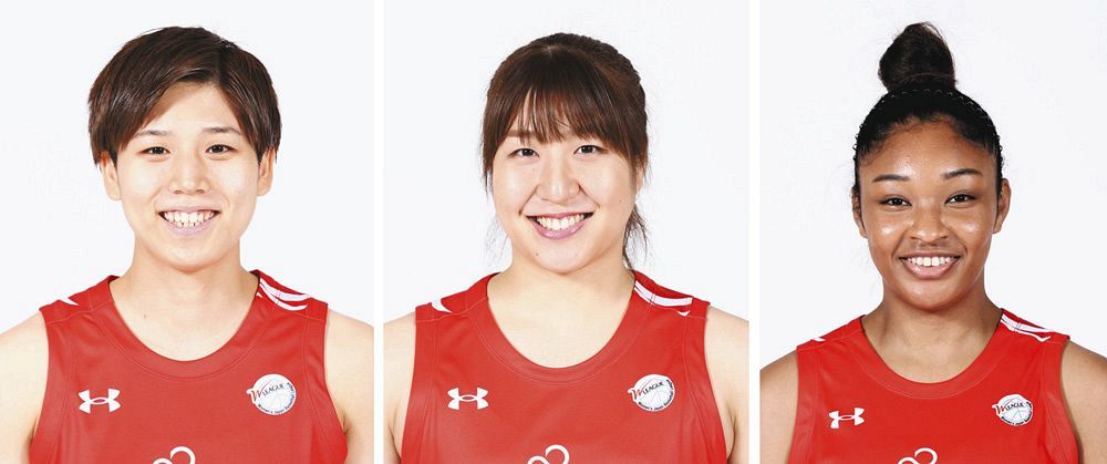 左から、町田瑠唯選手、宮沢夕貴選手、オコエ桃仁花選手　いずれも©ＦＵＪＩＴＳＵ　ＳＰＯＲＴＳ
