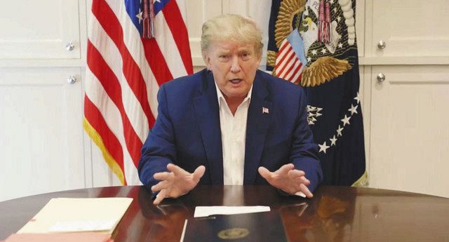 激レア！ トランプ大統領コロナ打破記念 トランプ氏「48時間が正念場」 コロナ入院で首席補佐官、本人は