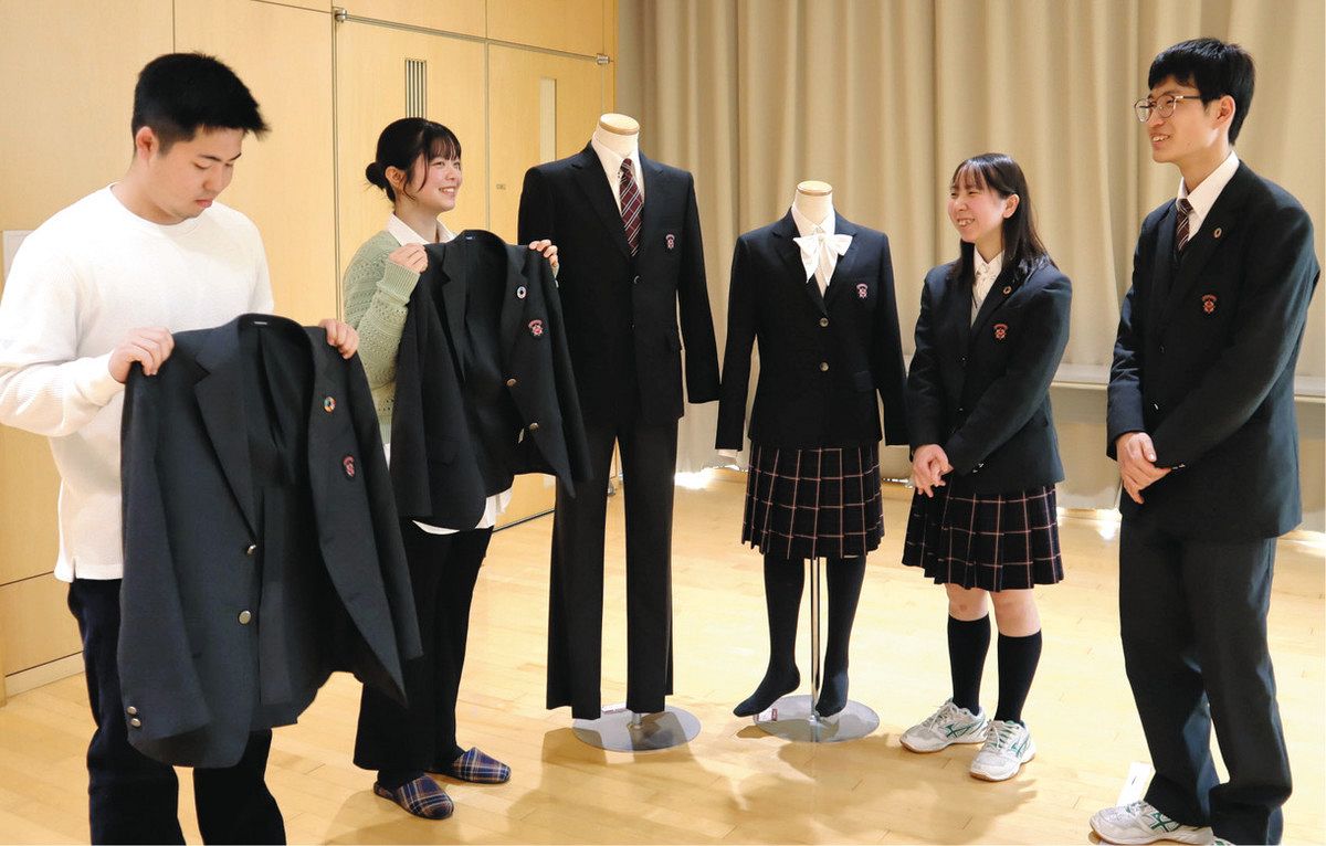 制服の新しい受け継ぎ方…生地を糸に戻して後輩たちの「新品
