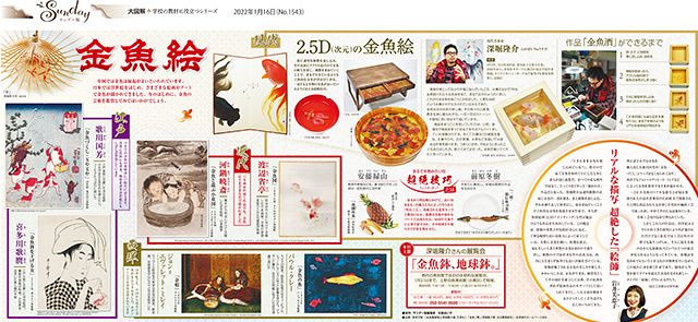 金魚絵 No 1543 東京新聞 Tokyo Web