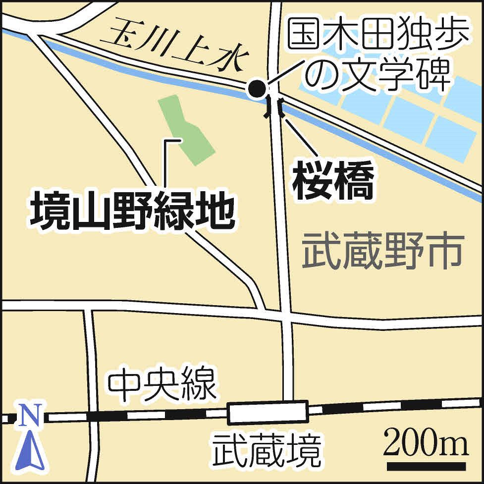 国木田独歩のほろ苦い思い出が武蔵野に 女性に思いを打ち明け