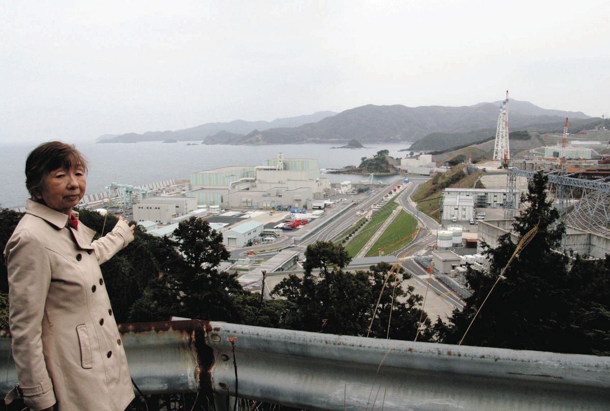 日本海に面した中国電力島根原発＝松江市で