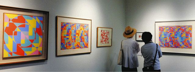 まると色彩の世界に触れて オノサト・トシノブ展 抽象画や自画像など