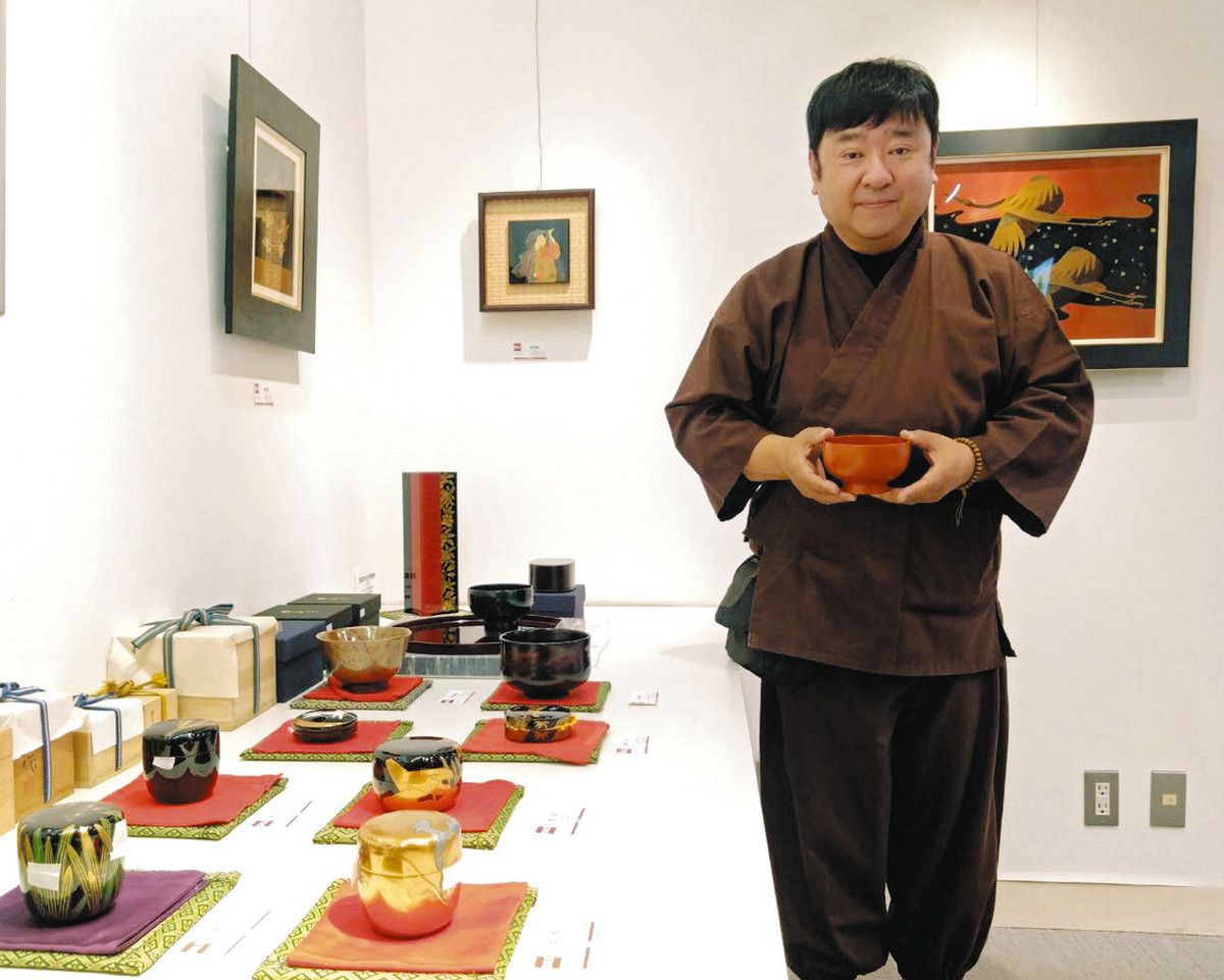 能登地震支援 そごう千葉店 廃業した工房の作品も 輪島塗に触れ