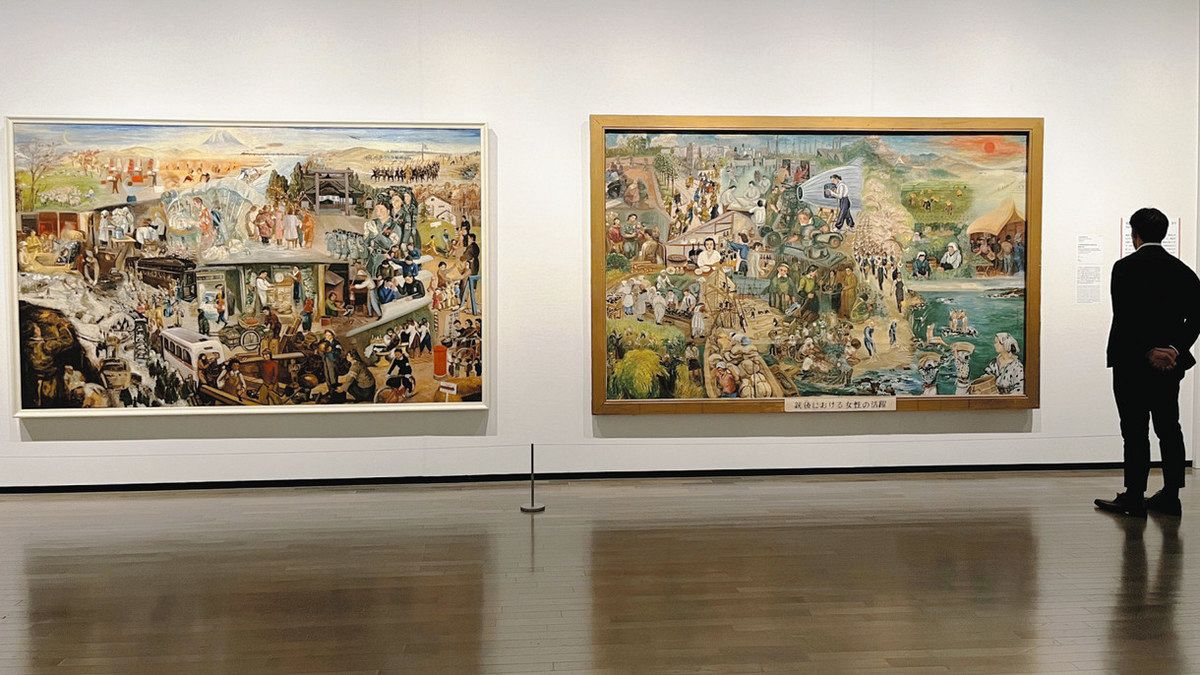 カジュアル美術館＞《大東亜戦皇国婦女皆働之図》春夏の部 東京国立