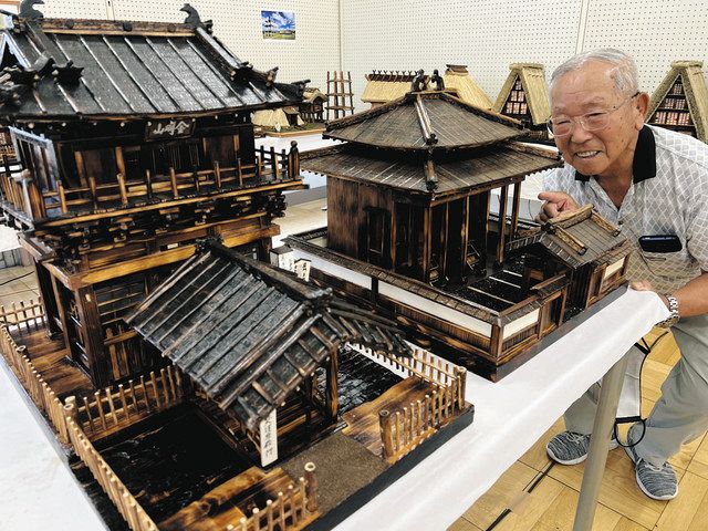 日本の伝統的建築ミニチュア模型　手作り ミニチュア模型、渾身の2作 鑁阿寺太鼓橋と孔子廟を披露 群馬・太田の