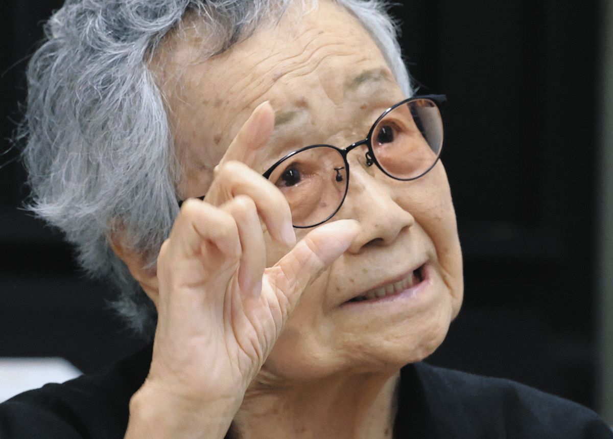 Deaf Person's "War Experience" Told Now: 91-Year-Old Katou Yaeko Speaks of Being "Left Behind" by Information... The Tokyo Air Raids and Her Mother's Death