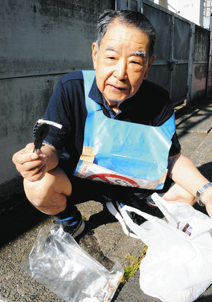 タバコのポイ捨て13万本を拾った禁煙ジャーナル編集長「ぶんがくさん
