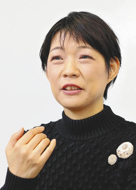 大河内りこさん＝東京・内幸町の中日新聞東京本社で 