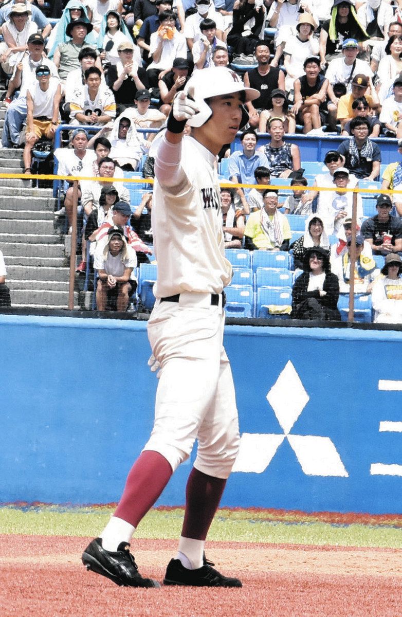 短冊の願い 同点打に結実 早実（3年）・高崎亘弘（のぶひろ）選手