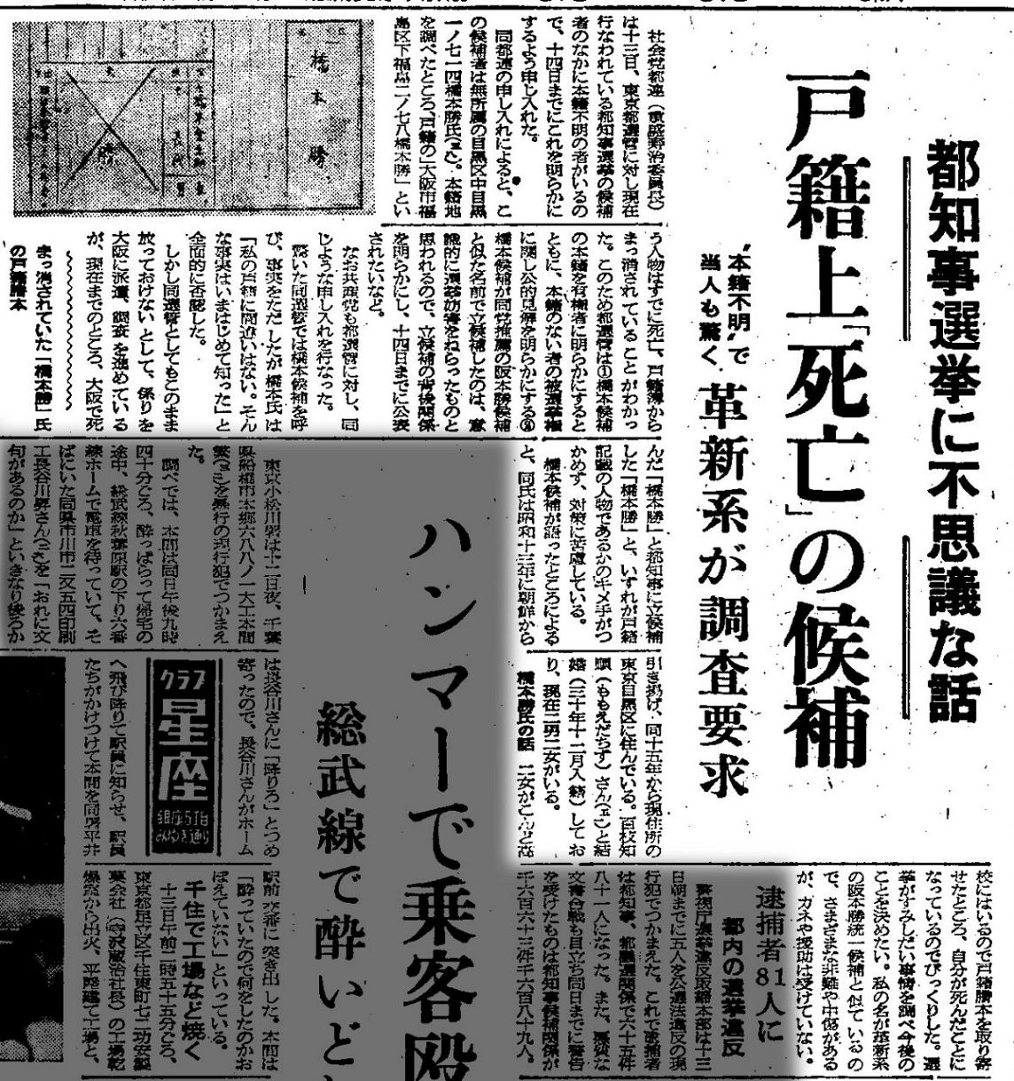 課題を先取る首都の顔 9人の都知事を振り返る 学者や元タレント