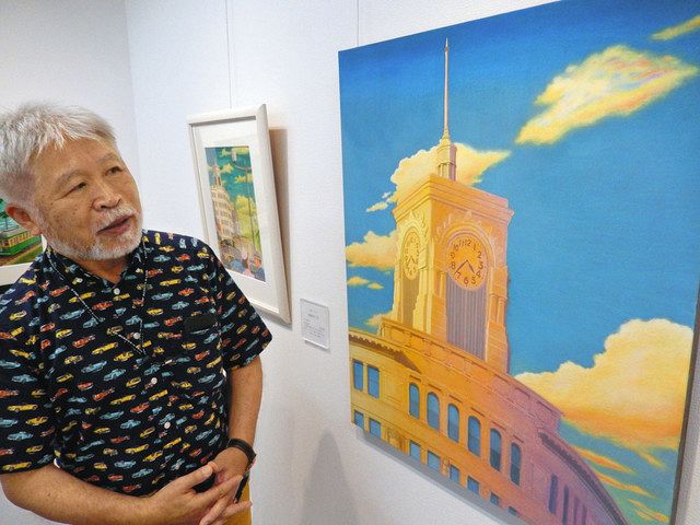 昭和30年代の風景描く 毛利フジオさん、銀座で作品展を開催中：東京