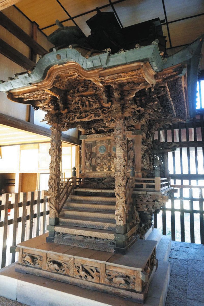 月夜野神社、大國魂神社 本殿2棟を群馬県重文指定へ 軒裏まで彫刻板で飾る:東京新聞デジタル