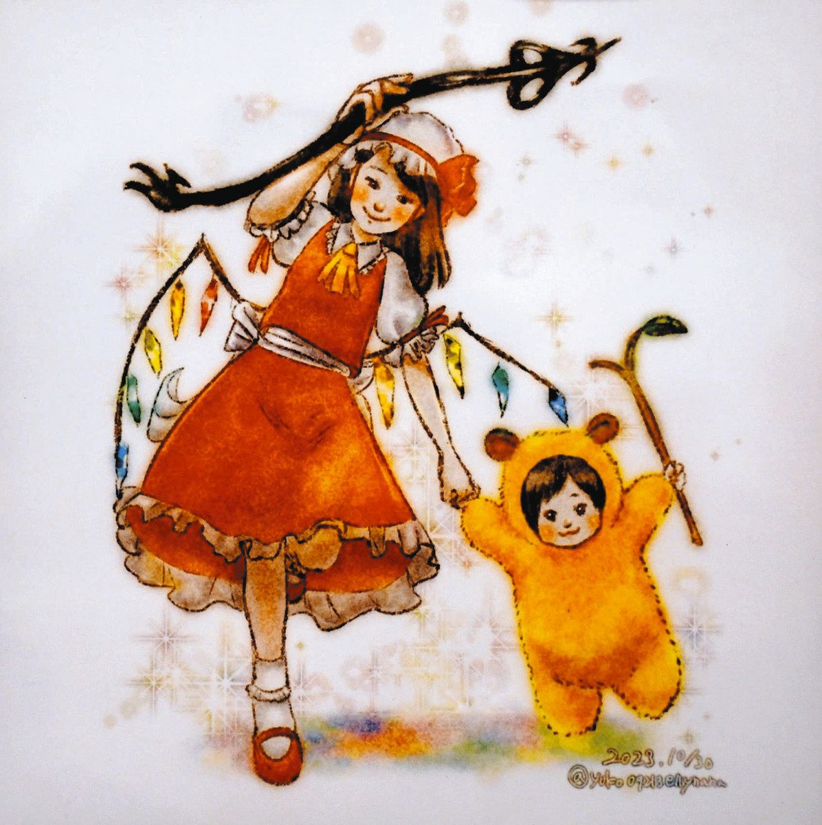 難病のアーティスト×グリーフケア美術家 パステル画や亡き子の似顔絵