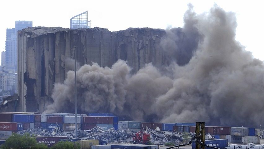 レバノンで穀物サイロが一部倒壊 年の大規模爆発で損傷 解体進まず 東京新聞 Tokyo Web