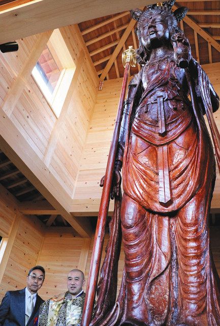 東日本大震災11年 被災地と流山見守る 彫刻師・畠山さん 慰霊の立木観