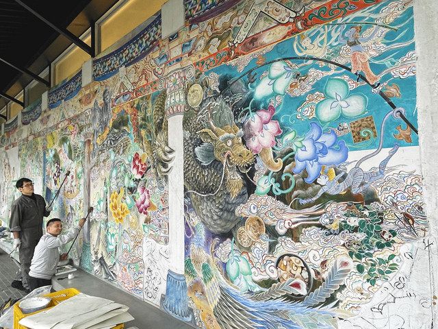 イタリア人驚かす 日本画家 福島さん 戸倉さん 秋のフレスコ壁画制作終える 8割完成 25年お披露目へ 東京新聞 Tokyo Web