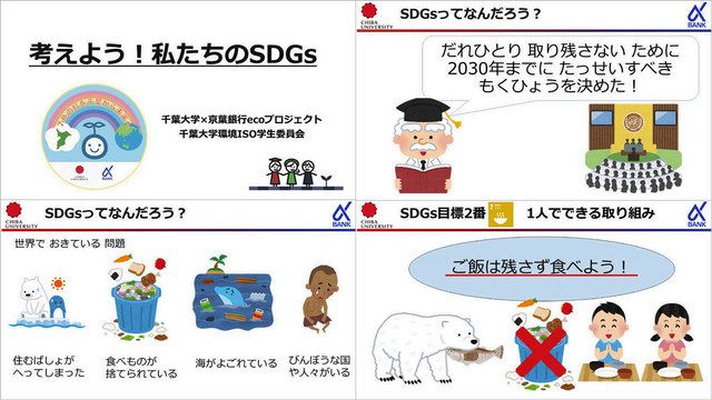 動画で学ぼうsdgs 小中学生向け 千葉大生が企画 千葉大学 京葉銀行ecoプロジェクト 東京新聞 Tokyo Web
