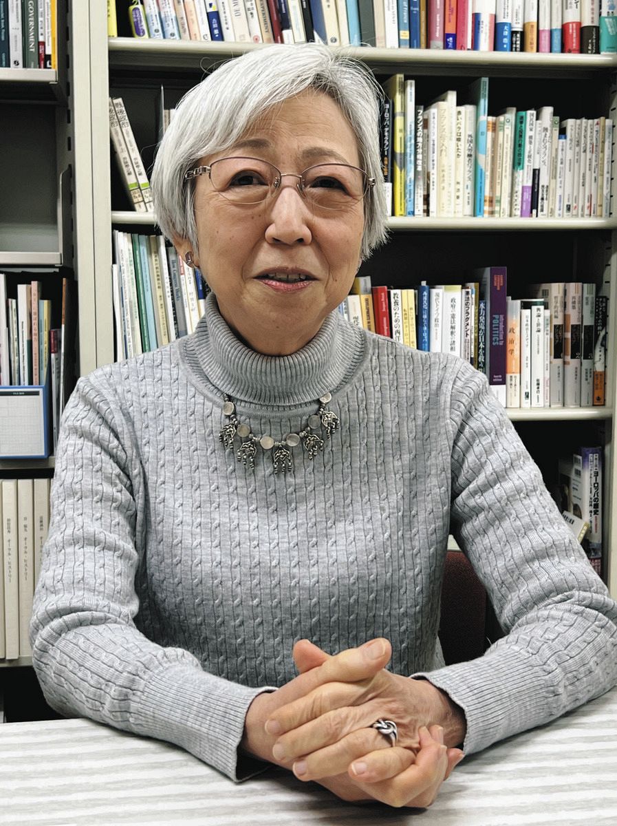 選挙制度の見直しの必要性を語る大山礼子さん