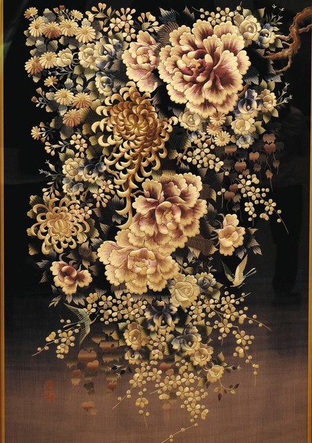 世界で唯一の技法 足利刺繍を後世に 小田原の上田菊明さん 4日