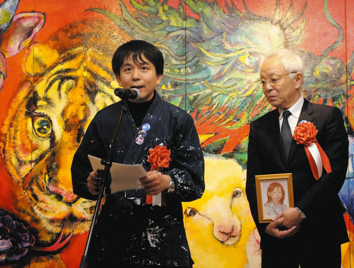 生き生きと描いた動物たち 赤レンガ倉庫で石村嘉成さん個展 自閉症の