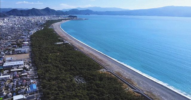 空から見た 沼津の海岸線 市職員有志１０人がドローン使い撮影 東京新聞 Tokyo Web